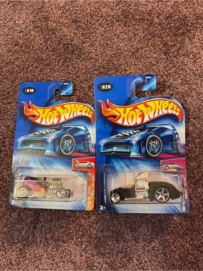 Hot Wheels 2004 First Editions #10 shift kicker #20 Hardnoze twin mill.   New!